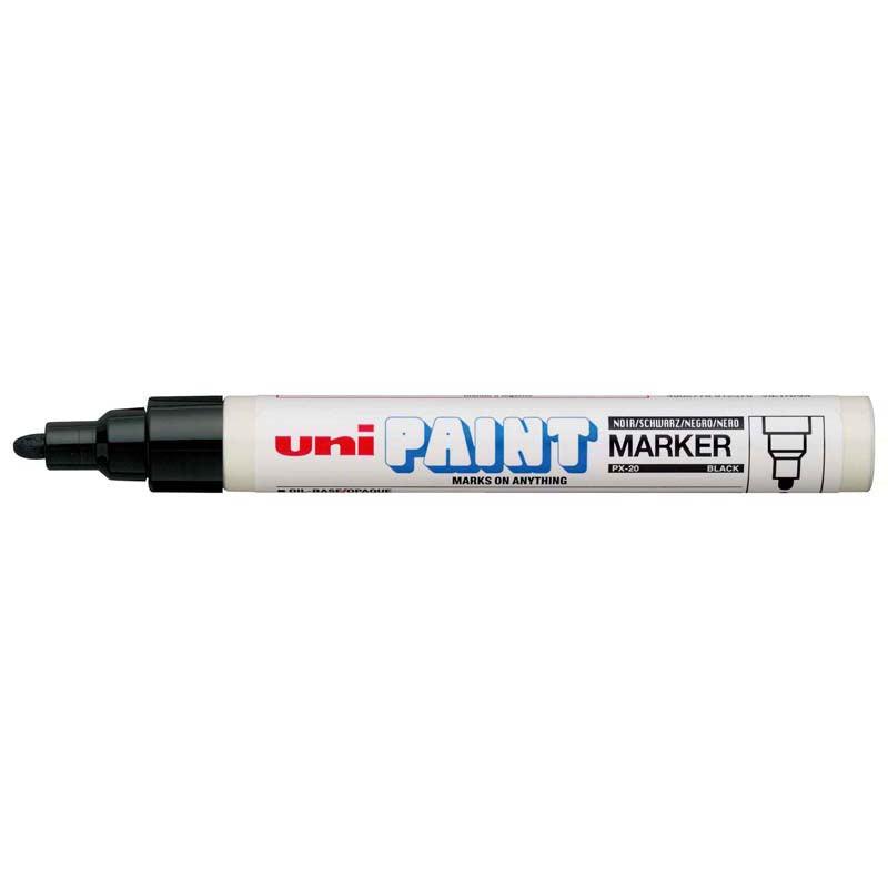 Uni Paint Marker 2.8mm Bullet Tip Black PX-20 - Office Connect 2018