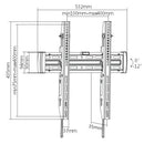 BRATECK 32''-55'' Tilt wall mount bracket. Max load: 50kg. VESA Support: 200x200,300x300,400x200, 400x400. Built-in bubble level. Curved display compatible. Colour: Black. - Office Connect 2018