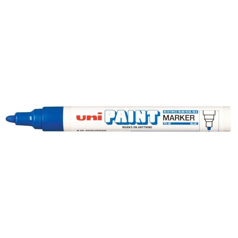 Uni Paint Marker 2.8mm Bullet Tip Blue PX-20 - Office Connect 2018