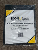 Black 250L (1140x1450) heavy duty Garbage bag,25 pieces