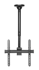 BRATECK 32''-55'' Telescopic full- motion ceiling mount. Max load: 50Kgs. VESA support up to 400x400. Profile: 560-910mm. Tilt & swivel. Hidden cable management Colour: Slate black. - Office Connect 2018