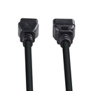 DYNAMIX 1M IEC 16A Power Extension Cord. (C20 Plug to C19 Socket) 1.5mm. BLACK COLOUR