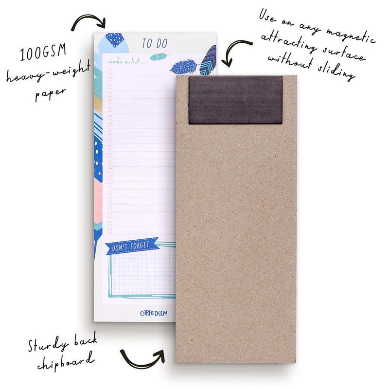 Pukka Carpe Diem Magnetic To Do List Feathers - Office Connect 2018