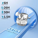 PROMATE In-Ear HD Bluetooth Earbud with Intellitouch & 300mAh Charging Case. Ergonomic Fit, up to 6-Hour Playback, 2x 40mAh Earphone Battery, Auto Pairing, White Colour - Office Connect 2018