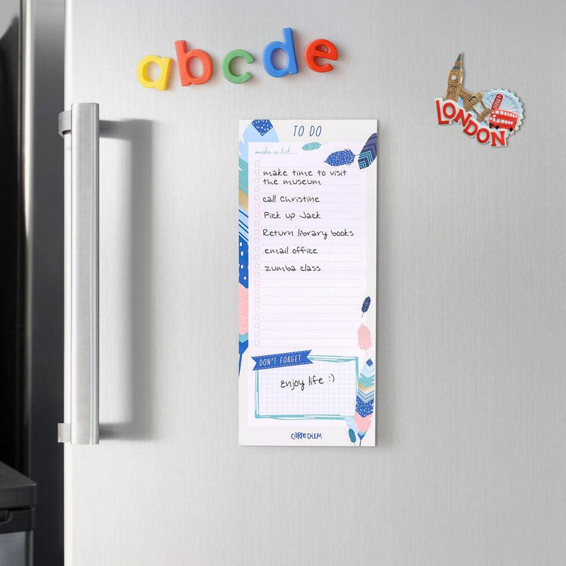 Pukka Carpe Diem Magnetic To Do List Feathers - Office Connect 2018