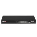 EDIMAX Industrial Surveillance VLAN 18-Port Gigabit PoE+ Web Smart Switch. 16 Gigabit Ethernet Ports, 2 Gigabit RJ45 and 2 SFP Combo Ports. PoE up to 200m at 10Mps. Supports up to 30W per Port.