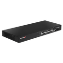 EDIMAX Industrial Surveillance VLAN 18-Port Gigabit PoE+ Web Smart Switch. 16 Gigabit Ethernet Ports, 2 Gigabit RJ45 and 2 SFP Combo Ports. PoE up to 200m at 10Mps. Supports up to 30W per Port.