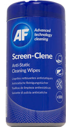 AF Screen-Clene Anti-Static Cleaning Wipes Tub - 100 - Office Connect 2018