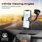 PROMATE Universal Smartphone Mount with Flexible Gooseneck. Includes Anti-Slip Suction Pad. Easy Quick Release. 360 Degree Swivel Head. Black Colour.