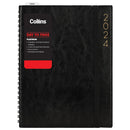 Collins Platinum A41 Day To Page Diary Black Wiro Even Year - Office Connect 2018