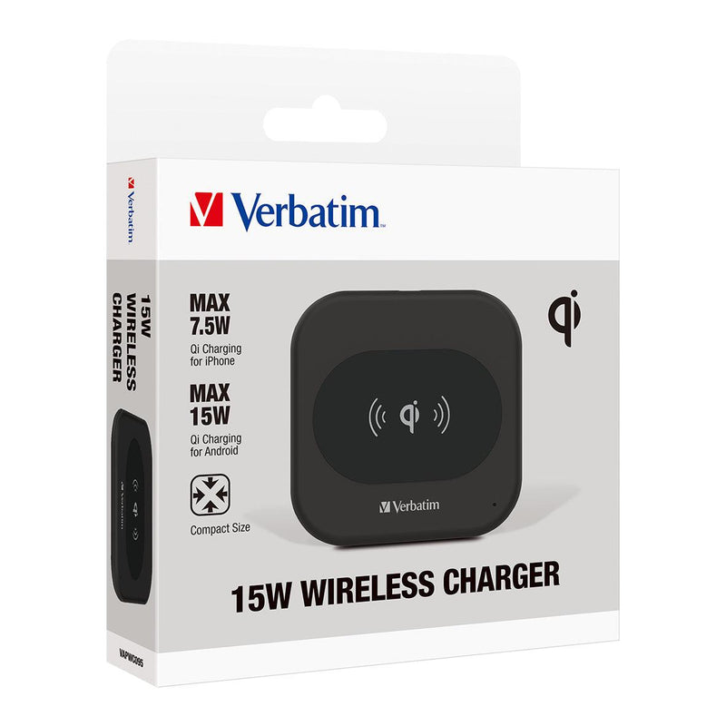 Verbatim Essentials Wireless Charger 15W Black - Office Connect 2018