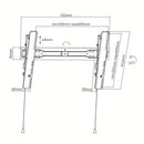 BRATECK 37''-70'' Ultra-Slim tilt wall bracket. Max load: 35kg. VESA support up to: 620x420. Profile: 30mm. Curved display compatible. Colour: Black. - Office Connect 2018
