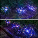 New Ground Plug Solar Fireworks Light LED Light String Copper Wire Outdoor Garden Decoration Star Lights Christmas Lights - Office Connect 2018