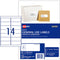 Avery Label L7163 General Use A4 14up 100 Sheets 99x38mm - Office Connect 2018