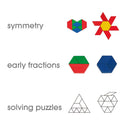 EDX FunPlay Pattern Blocks 60 Piece Set - Office Connect 2018