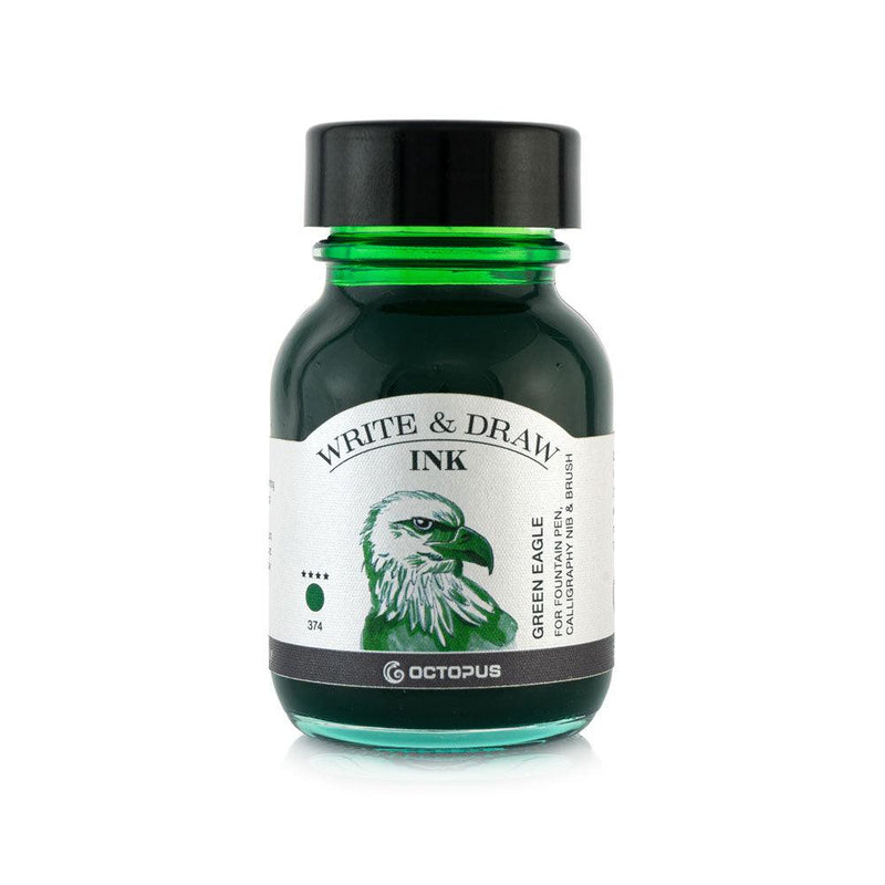 Octopus Fluids Write and Draw Ink 374 Green Eagle 50ml - Office Connect 2018