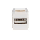DYNAMIX USB 2.0 Keystone Jack. USB-A Female to Female Connectors. Fits FP-1KS and FP-2KS RJ45 Keystone Face Plates - Office Connect 2018