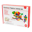 EDX Junior Rainbow Pebbles Activity Set 36 Pcs 8 Activity Cards 3 Shapes 6 Colours - Office Connect 2018