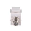 DYNAMIX F to F Keystone Adapter Female Connectors on the Front and Back. For use with Keystone Panels or Wall Plates. - Office Connect 2018