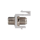 DYNAMIX F to F Keystone Adapter Female Connectors on the Front and Back. For use with Keystone Panels or Wall Plates. - Office Connect 2018