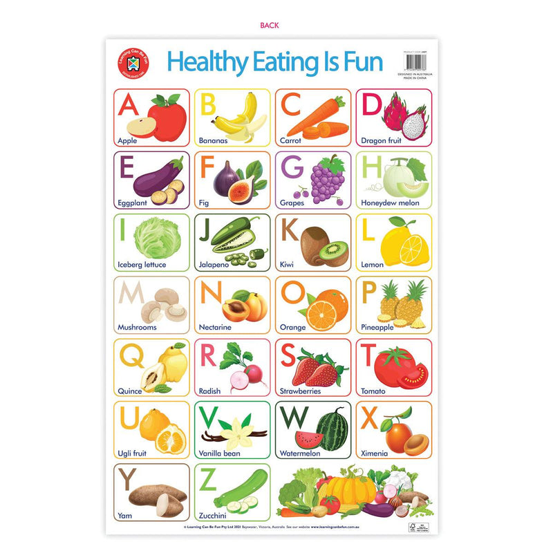 LCBF Wall Chart Healthy Eating is Fun Poster - Office Connect 2018