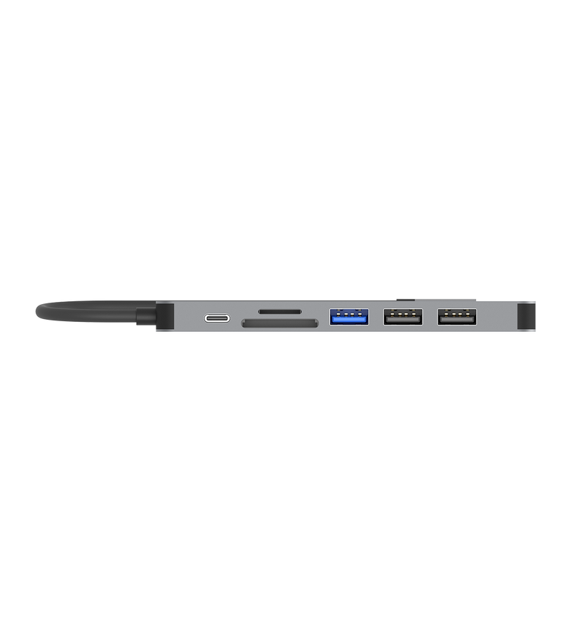 UNITEK 7-in-1 Multi-Port Hub with USB-C Connector. Includes 3x USB-A Ports, 1x HDMI, SD & MicroSD Slots, USB-C Charging Port with 100W PD. 5Gbps SuperSpeed Data-Sync. JUNE Promo - Includes FREE C137W