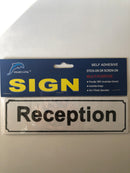 Reception Self Adhesive Sign