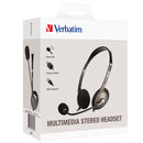 Verbatim Essentials Multimedia USB Headset with Boom Mic Volume Control - Office Connect 2018