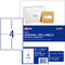 Avery Label L7169 General Use A4 4up 100 Sheets 99x139mm - Office Connect 2018