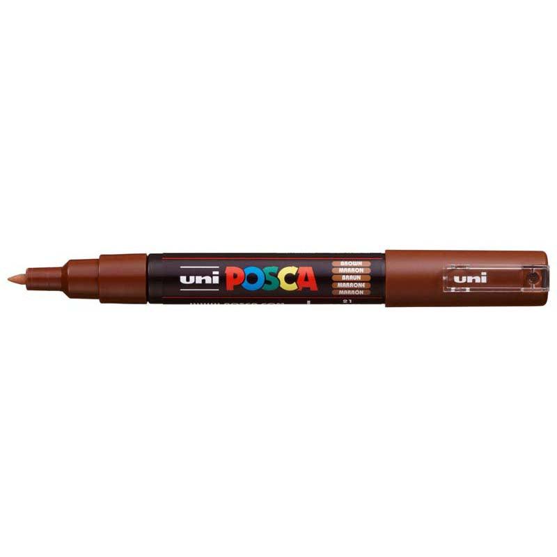 Uni Posca Marker 0.7mm Ultra-Fine Round Tip Brown PC-1M - Office Connect 2018