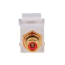 DYNAMIX Red RCA to RCA Keystone Adapter. Gold Plated - Office Connect 2018