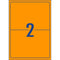 Avery Shipping Label L7168FO Fluoro Orange Laser 199.6x143.5mm 2 Up 10 Shts - Office Connect 2018
