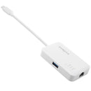 EDIMAX 2-in-1 USB 3.0 Multi-Port Ethernet Hub with USB-C Connector. 3x USB-A 3.0 Ports, 1x RJ45 Gigabit Lan Port. Portable, Lightweight Design. Supports Plug & Play. Supports Win/Mac - Office Connect 2018