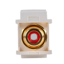 DYNAMIX Red RCA to RCA Keystone Adapter. Gold Plated - Office Connect 2018