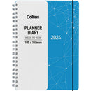 Collins Fascinate Pocket Week To View Diary Sky Blue Wiro Even Year - Office Connect 2018