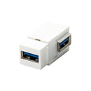 DYNAMIX USB 3.0 Keystone Jack USB-A Female to Right Angled USB-A Female Connector. - Office Connect 2018