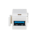 DYNAMIX USB 3.0 Keystone Jack USB-A Female to Right Angled USB-A Female Connector. - Office Connect 2018