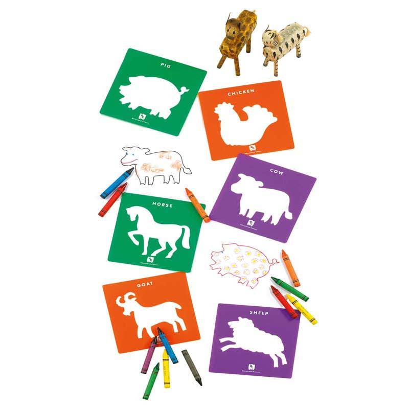 EC Stencil Set Farmyard Set of 6 - Office Connect 2018