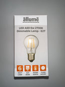 Allume LED A60 6W 2700K Dimmable Lamp - E27/B22 - Office Connect 2018