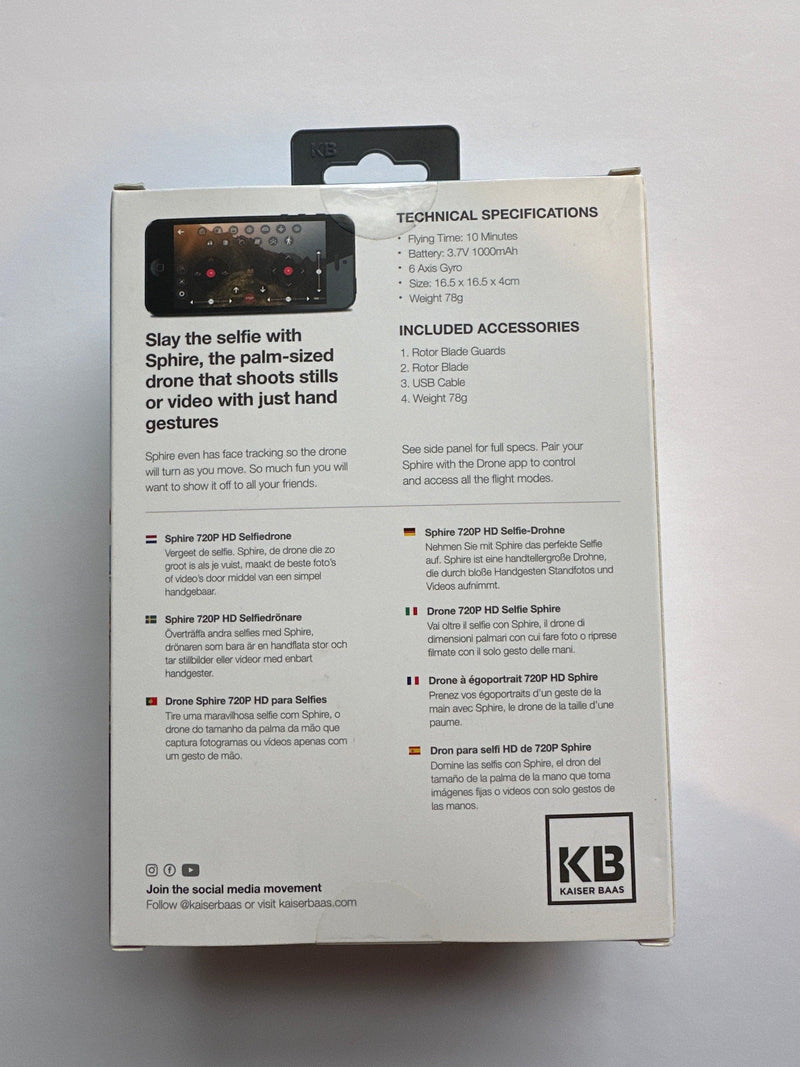 Kaiser Baas 720P HD Selfie Drone - Office Connect 2018