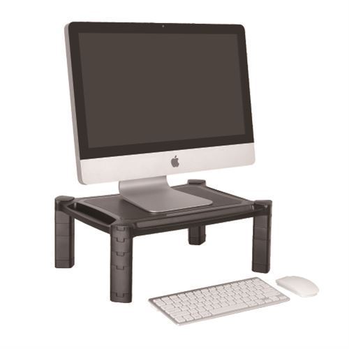 BRATECK Height-Adjustable Modular Multi-Purpose Smart Stand. Accommodate most 13-32 Monitors Laptops, Printers, & Other Office Machines. Set Your Monitor at an Ergonomically Correct Height. - Office Connect 2018