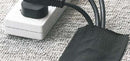 DYNAMIX 25M Hook and Loop Carpet Cable Cover. 100mm Wide. Black Colour. - Office Connect 2018