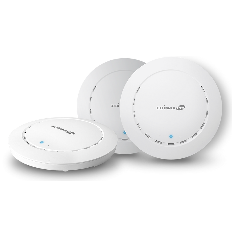 EDIMAX Office WiFi System for SMB. Easy setup, self-managed & pre-configured WiFi system. Secure & separated WiFi networks. Incl. 3x AC1300 APs pre-configured, - Office Connect 2018