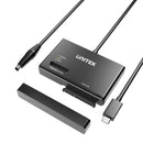 UNITEK NVMe M.2 SSD Enclosure Adapter with 100cm Cable. Supports M Key In Any Sizes M.2 2.5" / 3.5" SATA Solid State Drives. Tool-Free. Plug-and-play.