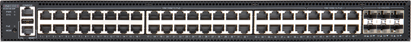 EDGECORE 48 Port Managed L2+/L3 Lite PoE Gigabit  Ethernet Switch with 6 x SFP28 25G Uplink Ports. IPv6 Management. 90 Watts PoE++. - Office Connect 2018
