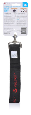 VELCRO Easy Hang 830mm Strap with Hook. Store and Hold up to 120Kgs. Simply find a suitable anchor point then Easy Store Bikes, Ladders, Extension Cords, Sporting Equipment & much more. Black Colour - Office Connect 2018