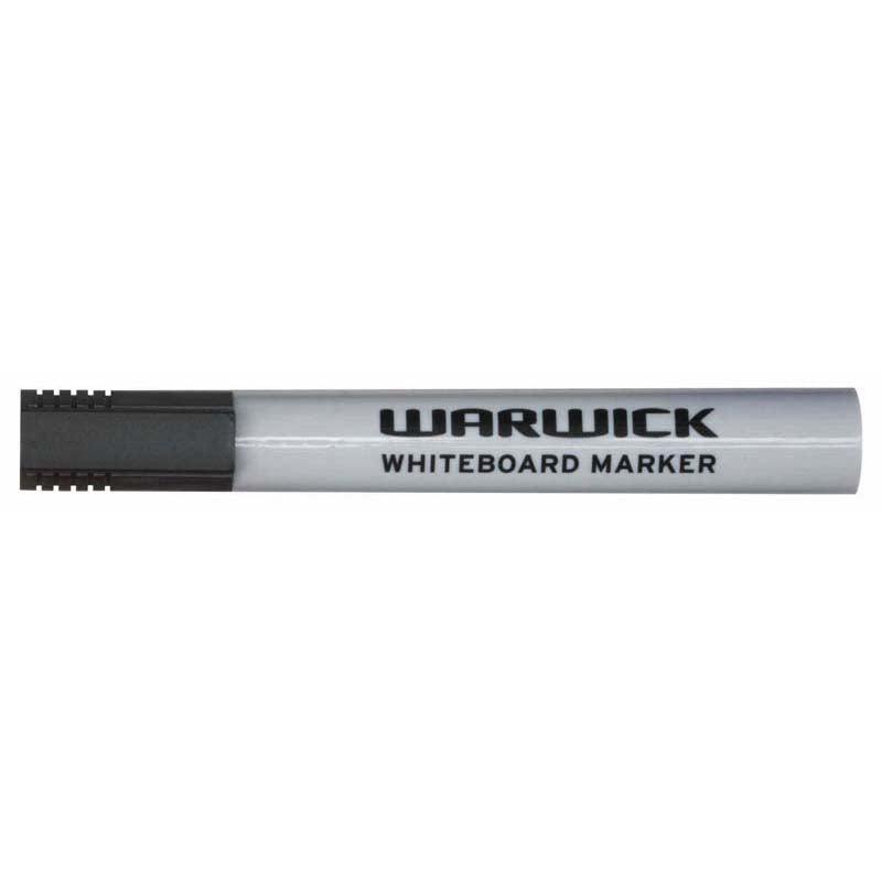 Warwick Whiteboard Marker Black Chisel Tip Box 12 - Office Connect 2018