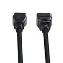 DYNAMIX 2M IEC 16A Power Extension Cord. (C20 Plug to C19 Socket) 1.5mm. BLACK COLOUR - Office Connect 2018