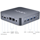 MINIX J51-C8 Max Intel Jasper Lake N5105 Mini PC with Windows 11 Pro. 8GB DDR4, 2x SODIMM Slot, 512GB NVMe SSD, 802.11ax Dual-Band, Wi-Fi 6, Bluetooth 5.2, Supports 4K@60Hz, HDMI, Mini DP, USB-C, 3.5mm Audio. - Office Connect 2018