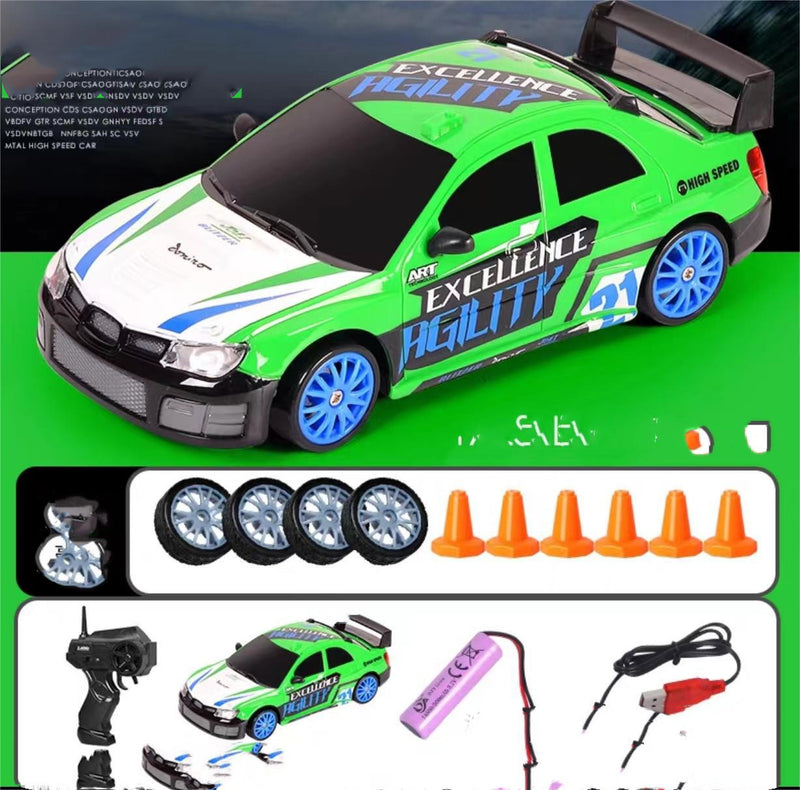 2.4G Drift Rc Car 4WD RC Drift Car Toy Remote Control GTR Model AE86 Vehicle Car RC Racing Car Toy For Children Christmas Gifts - Office Connect 2018